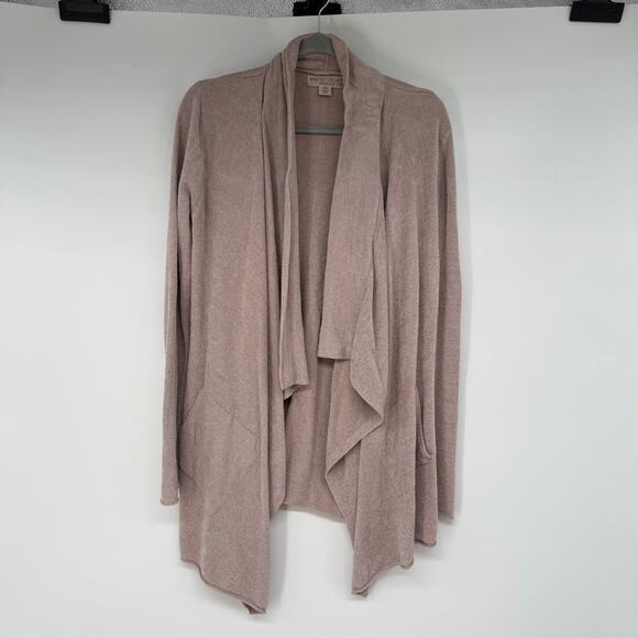 Barefoot Dreams Sweaters - Barefoot Dreams Cozychic Ultra Lite Pointelle Cardigan Womens Sz S/M Light Brown